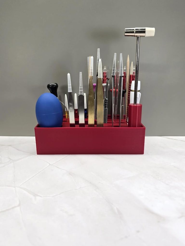 Watchmaker tool organizer from Rocky Mountain 3D Prints